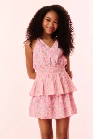 Girls Romille Tie-Dye Halter Dress - PRIMROSE CHARM