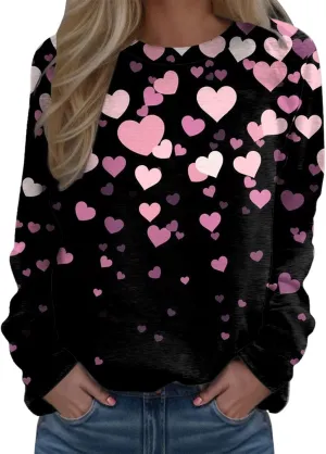 Glitter Tops Shirts for Women Casual Crewneck Summer Fall Glitter Tops Loose Fit Fashion Shiny Dressy Bell Sleeve