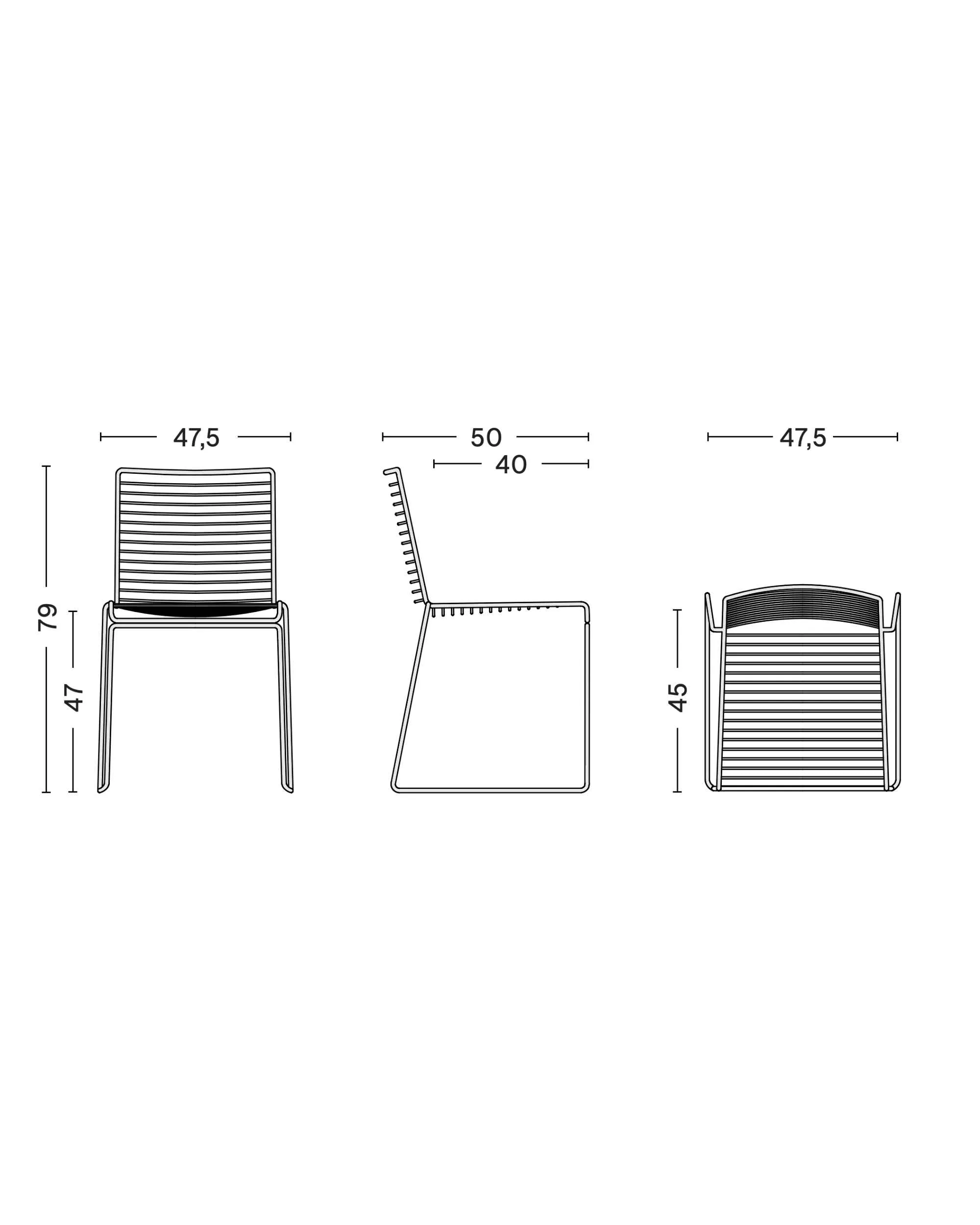 Hay Hee dining chair, rust (outdoor)