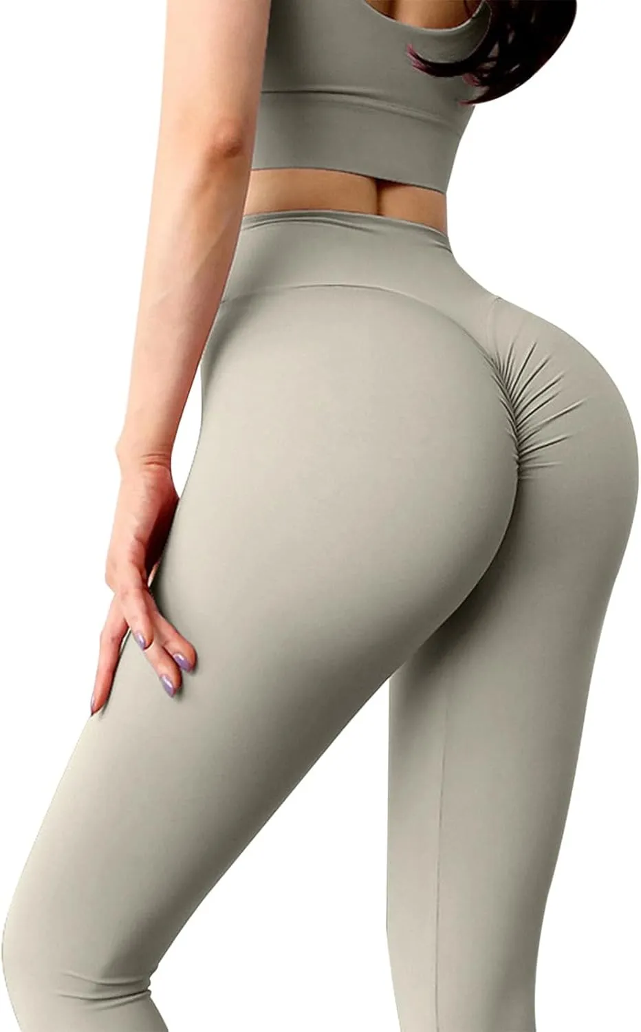 High Waist Yoga Leggings, Tummy Control Pants Butt Lifting Workout Yoga Pants