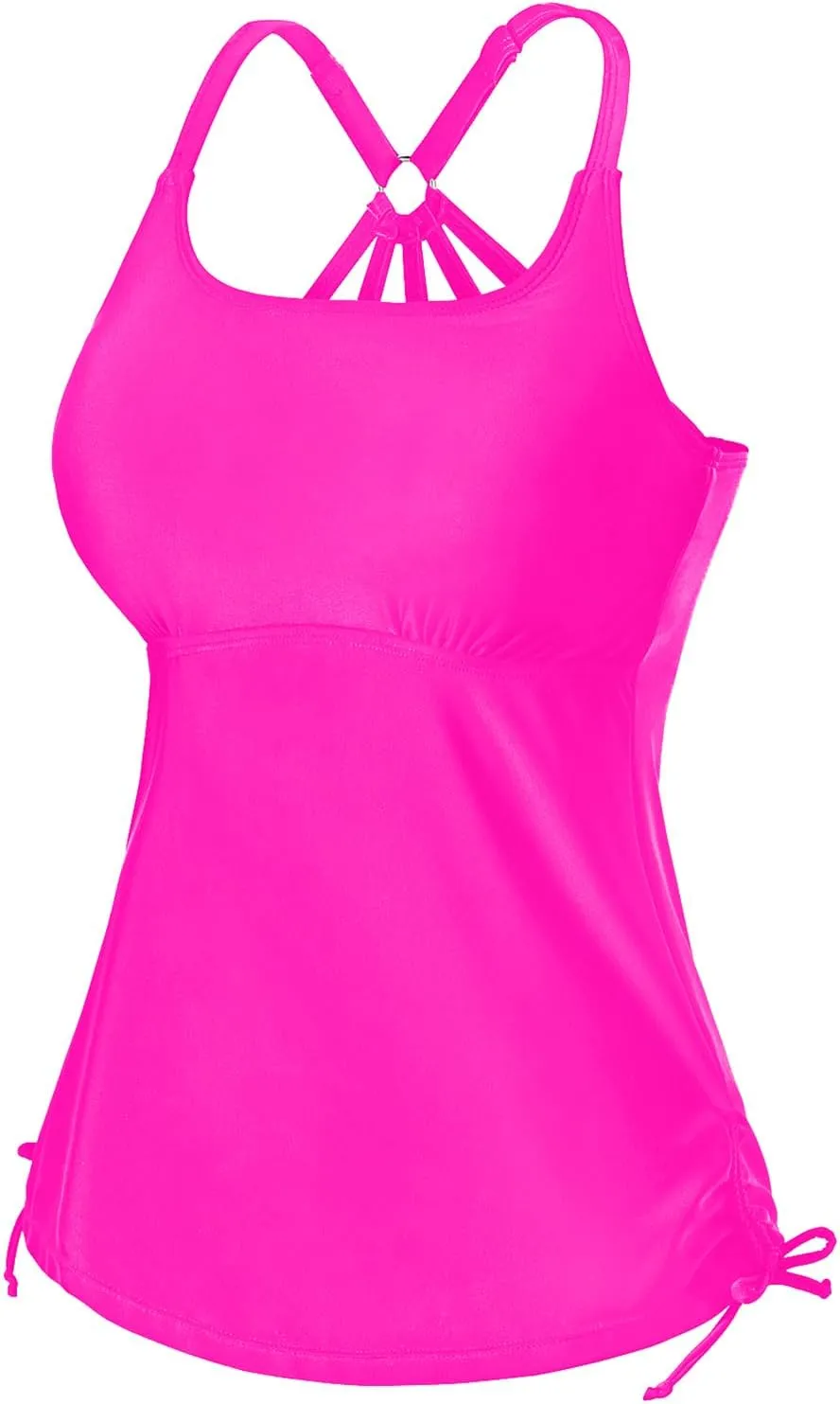 Holipick Womens Tankini Swim Top Only Tankini Bathing Suit Tops No Bottom