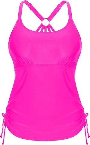 Holipick Womens Tankini Swim Top Only Tankini Bathing Suit Tops No Bottom