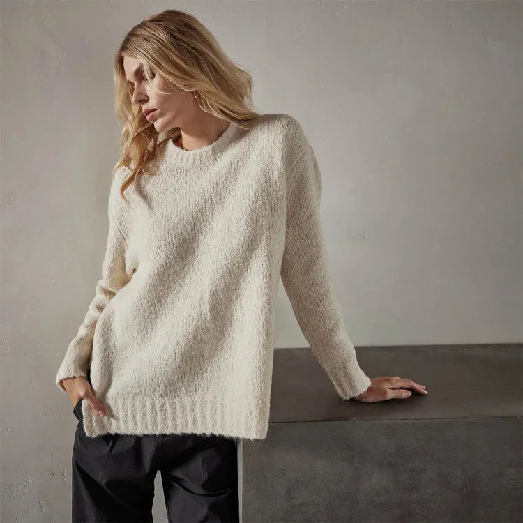 James Perse Summit Relax Fit Mock Neck Sweater