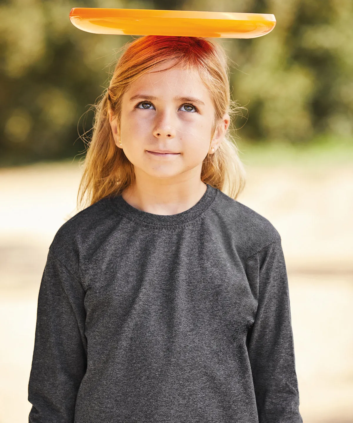 Kids long sleeve valueweight T | White