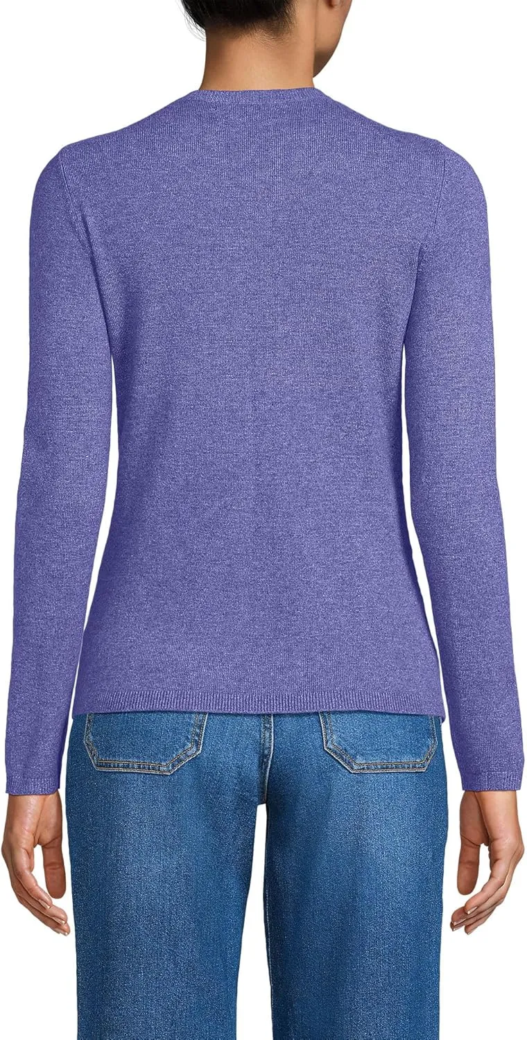 Lands' End Women's Cashmere Cardigan Sweater