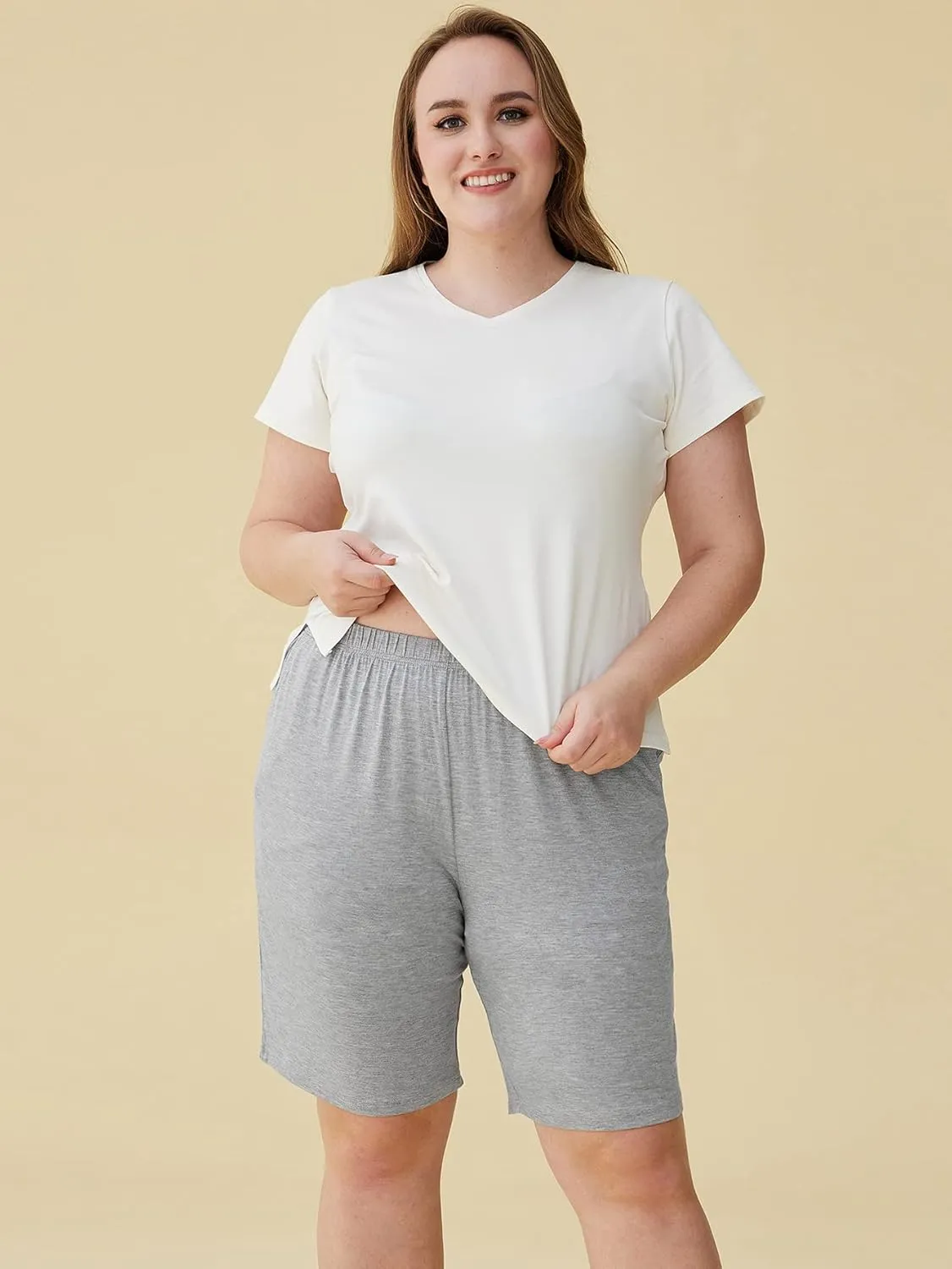 Latuza Women's Soft Sleep Pajama Shorts