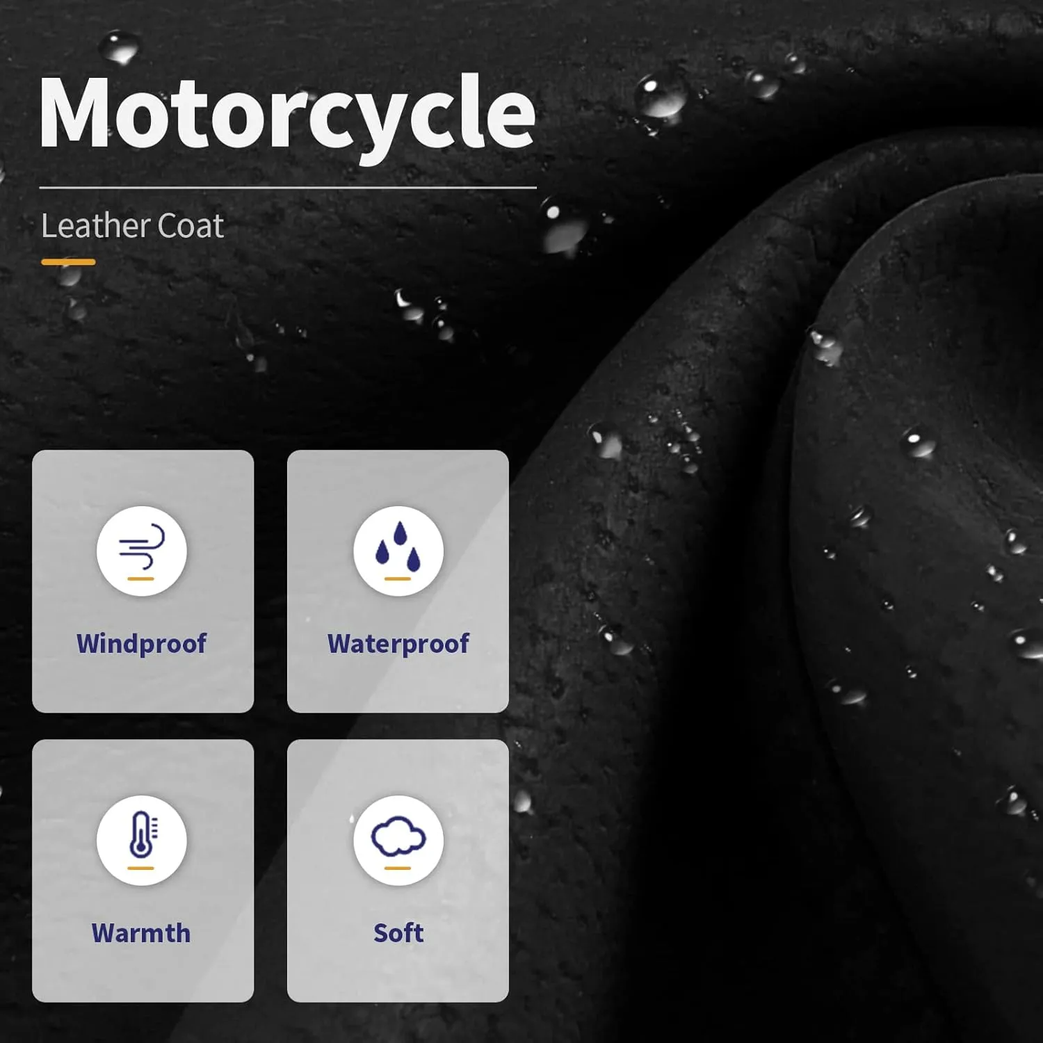 Leather Jackets for Men,Stand Collar Zip Up Motorcycle Biker Bomber Jacket With Removable Hood