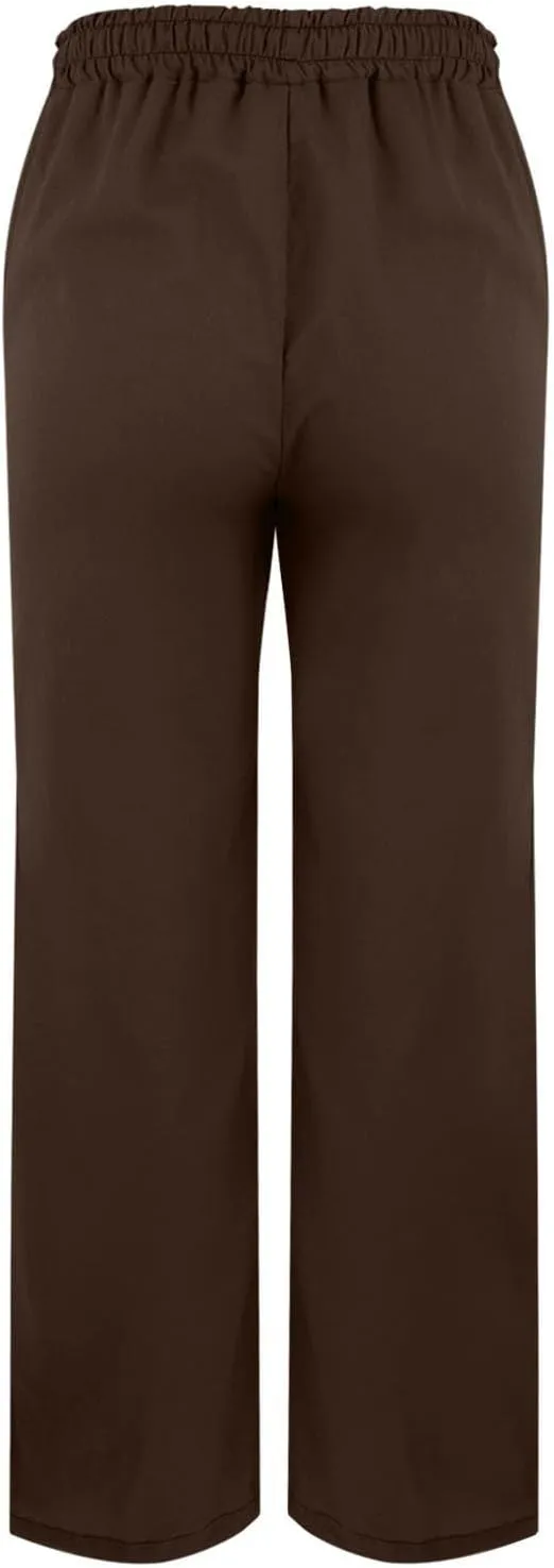 Linen Capri Pants for Women 2025 Summer Casual Slit Hem Trousers Loose Fit Plus Size Pant Drawstring with Pockets