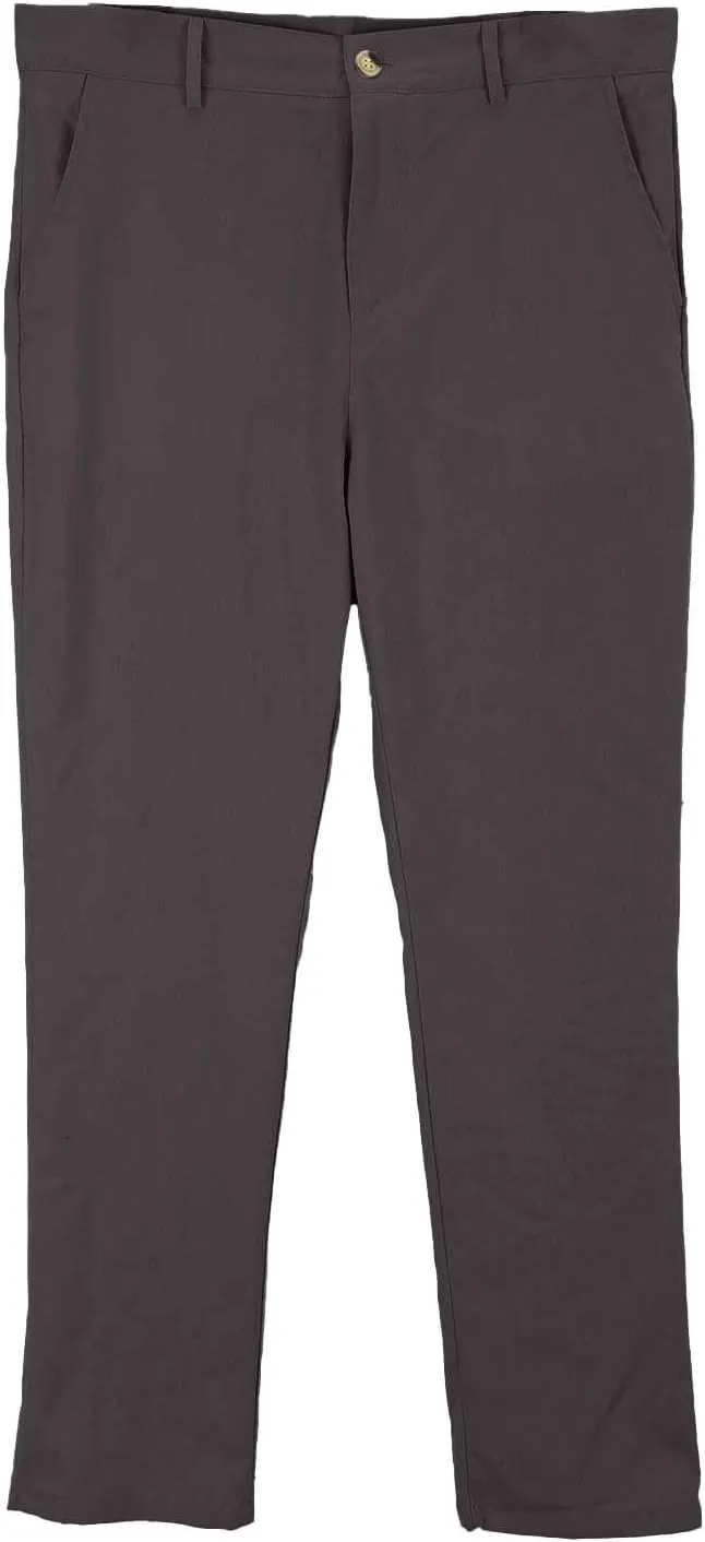 Linen Dress Pants Men Plain Vacation Casual Pants Lightweight Straight Leg Slacks Summer Outdoor Flat Front Trousers