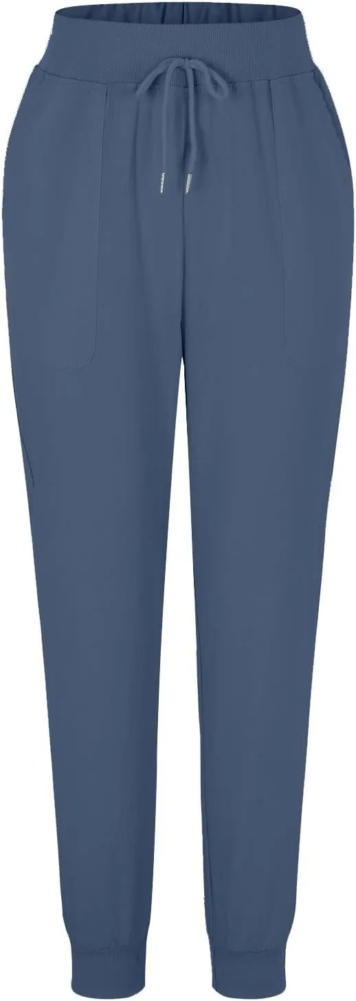 Linen Palazzo Pants for Women Casual High Waist Lightweight Summer Palazzo Trouser with Pockets Ladies Wide Leg Pants