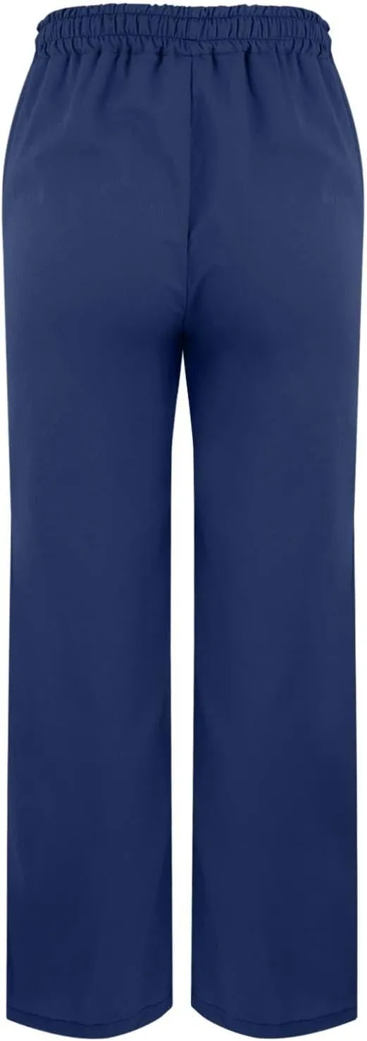 Linen Pants for Women High Waisted Elastic Drawstring Beach Pants Casual Loose Wide Leg Trousers with Pockets