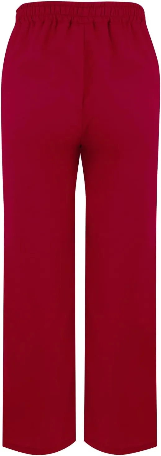Linen Pants for Women Summer High Waist Elastic Gauze Pant Lightweight Comfy Lounge Straight Leg Pant Trousers