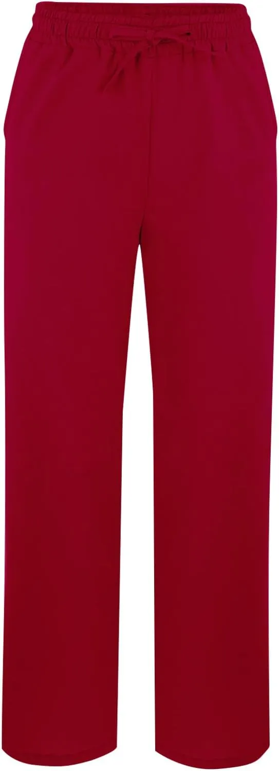 Linen Pants for Women Summer High Waist Elastic Gauze Pant Lightweight Comfy Lounge Straight Leg Pant Trousers