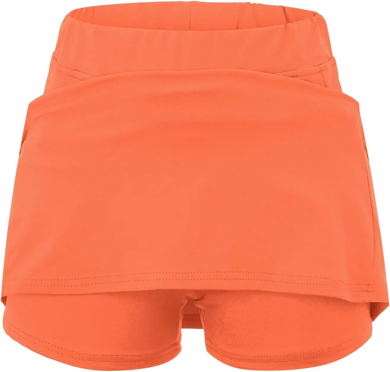 Long Golf Skirts for Women with Shorts Black Mini Skirt with Slit Low Rise Biker Shorts Women Tummy Control Plus