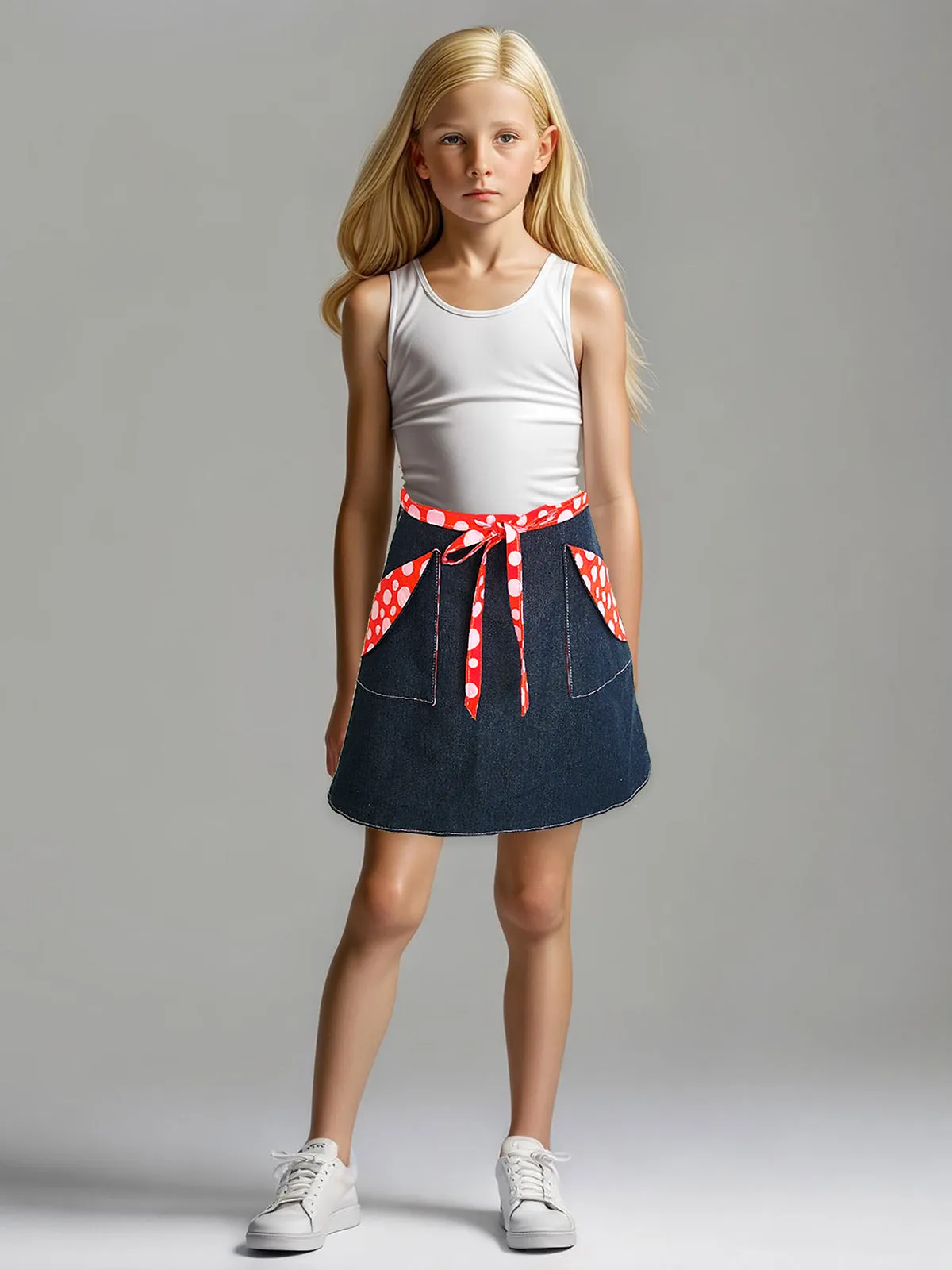 MADISON - Girls Reversible Wrap Skirt Sewing Pattern