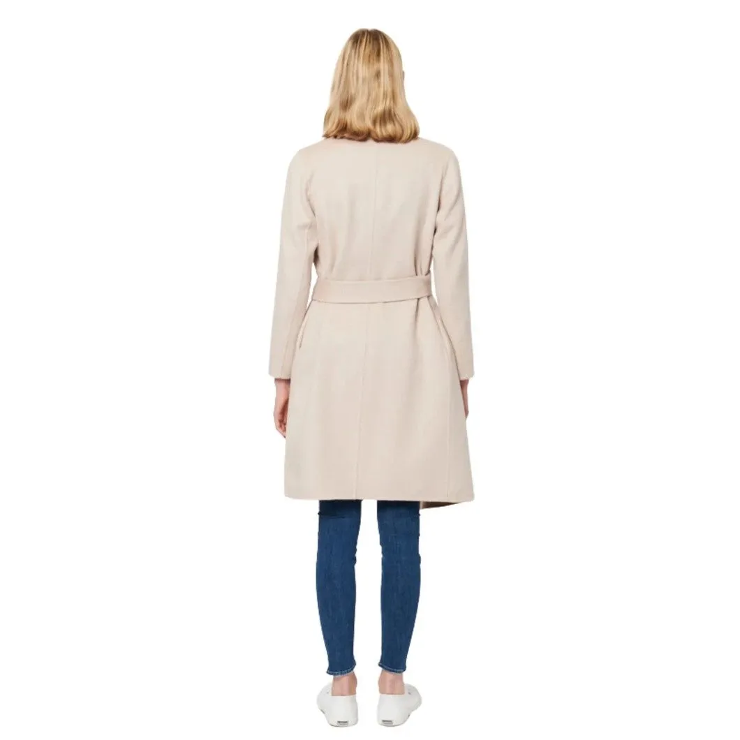 Megan Woven Coat (Camel Rosebud)
