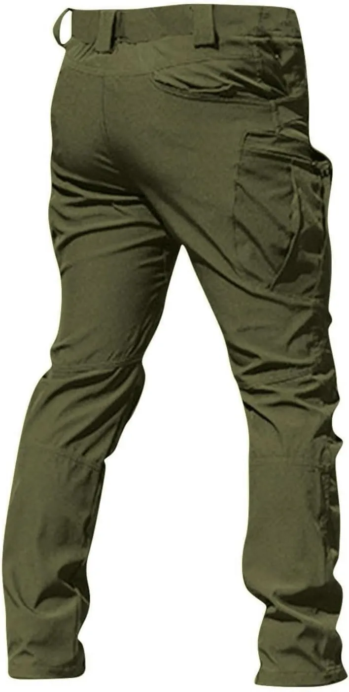 Mens Cargo Pants Classic Stretch Lightweight Hunting Work Pants Comfort Regular Resistant Travel Fishing Hiking Pants