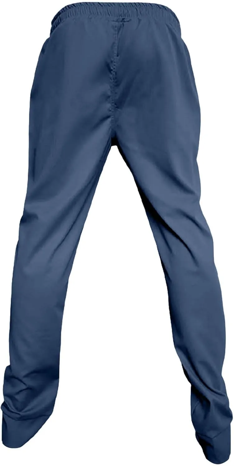 Mens Casual Pants Cotton Chino Cargo Pants for Hiking Outdoor Recreation Drawstring Sweatpants Twill Track Jogging for Men