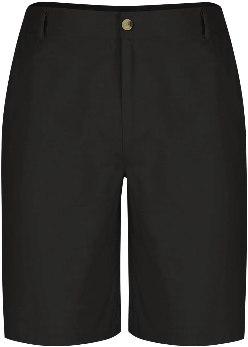 Mens Cotton Linen Shorts Flat Front Business Casual Dress Pants Button Up Elastic Waist Summer Beach Slim Fit Short