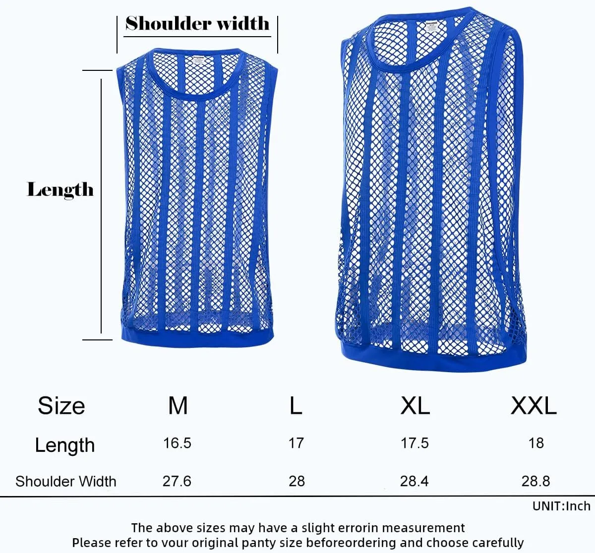 Mens Fishnet Tank Top Mesh Vest See Through Breathbale Sleeveless Shirts