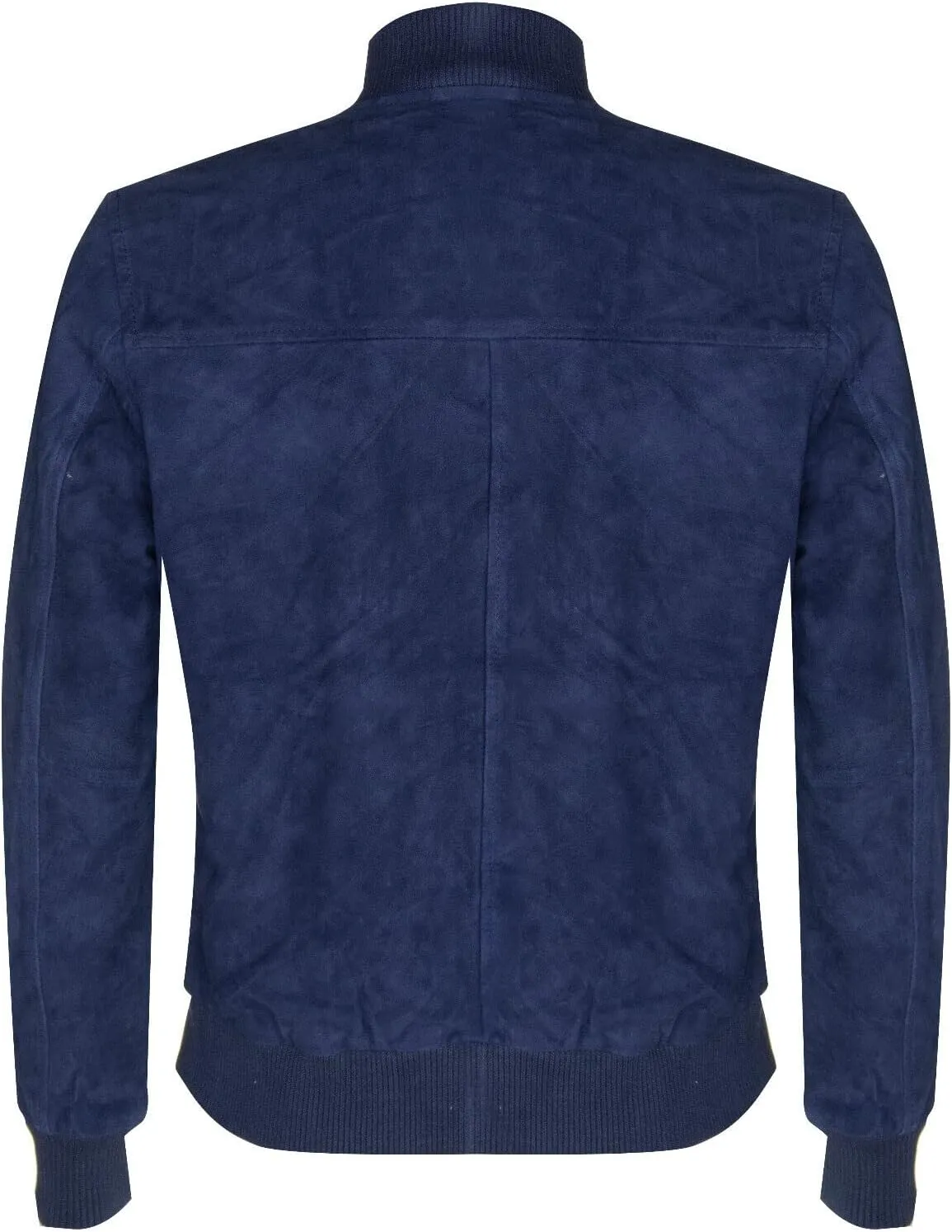 Mens Goat Suede Bomber Jacket Real Genuine Leather MA-1 Varsity Retro