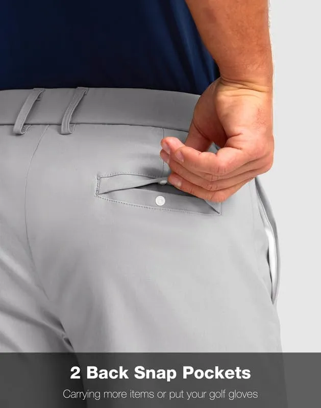 Men's Golf Shorts with 5 Pockets 11" Inseam Stretch Quick Dry Casual Work Dress Shorts for Men