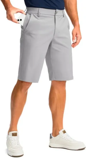 Men's Golf Shorts with 5 Pockets 11" Inseam Stretch Quick Dry Casual Work Dress Shorts for Men