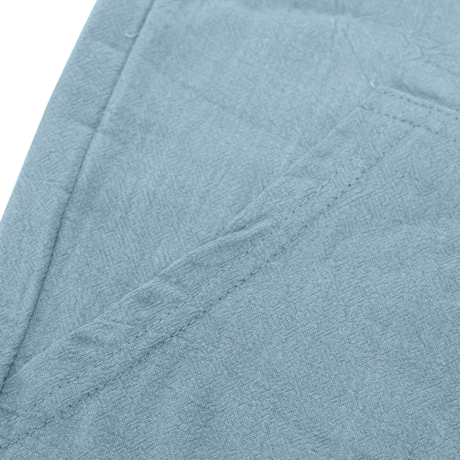 Mens Linen Cargo Pants Casual Drawstring Summer Beach Pants Elastic Waist Yoga Jogger Pants with Pockets