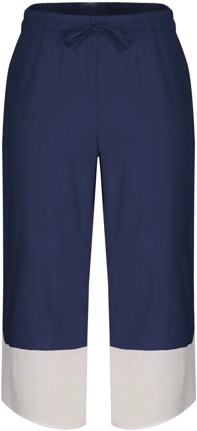 Mens Long Shorts Plus Size Plain Casual Pant Trendy Drawstring Waist Lightweight Beach Slacks Summer Vacation Short