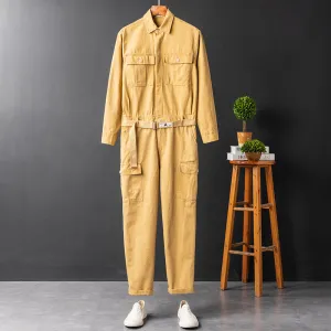 Men's Long Sleeve Coverall Cotton Blend