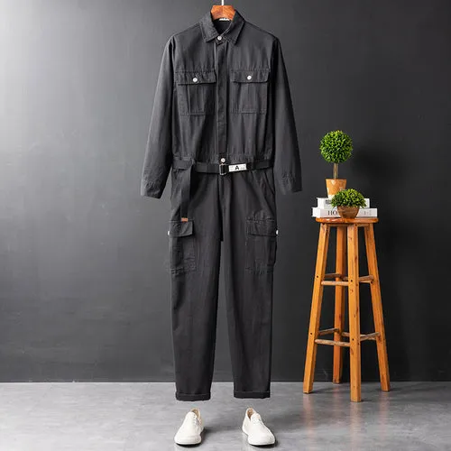 Men's Long Sleeve Coverall Cotton Blend