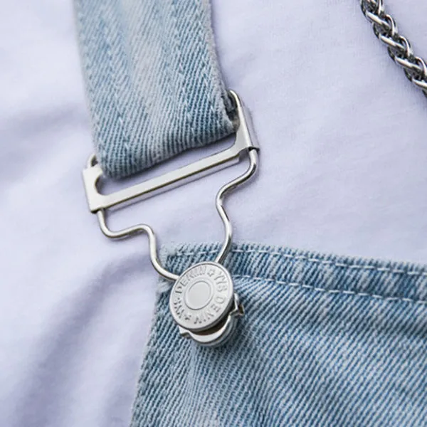 Men's Loose Denim Jumpsuit