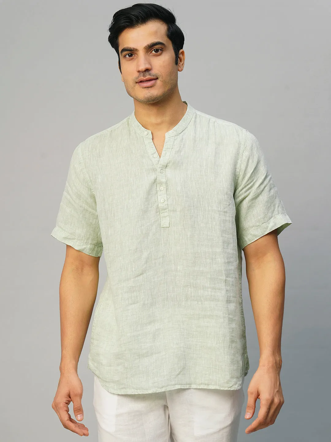Men's Pista 100% Linen Slim Fit Shirt