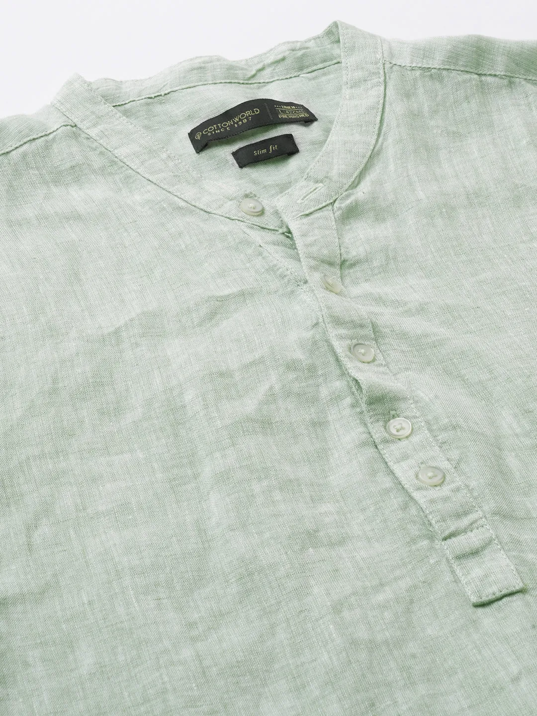 Men's Pista 100% Linen Slim Fit Shirt