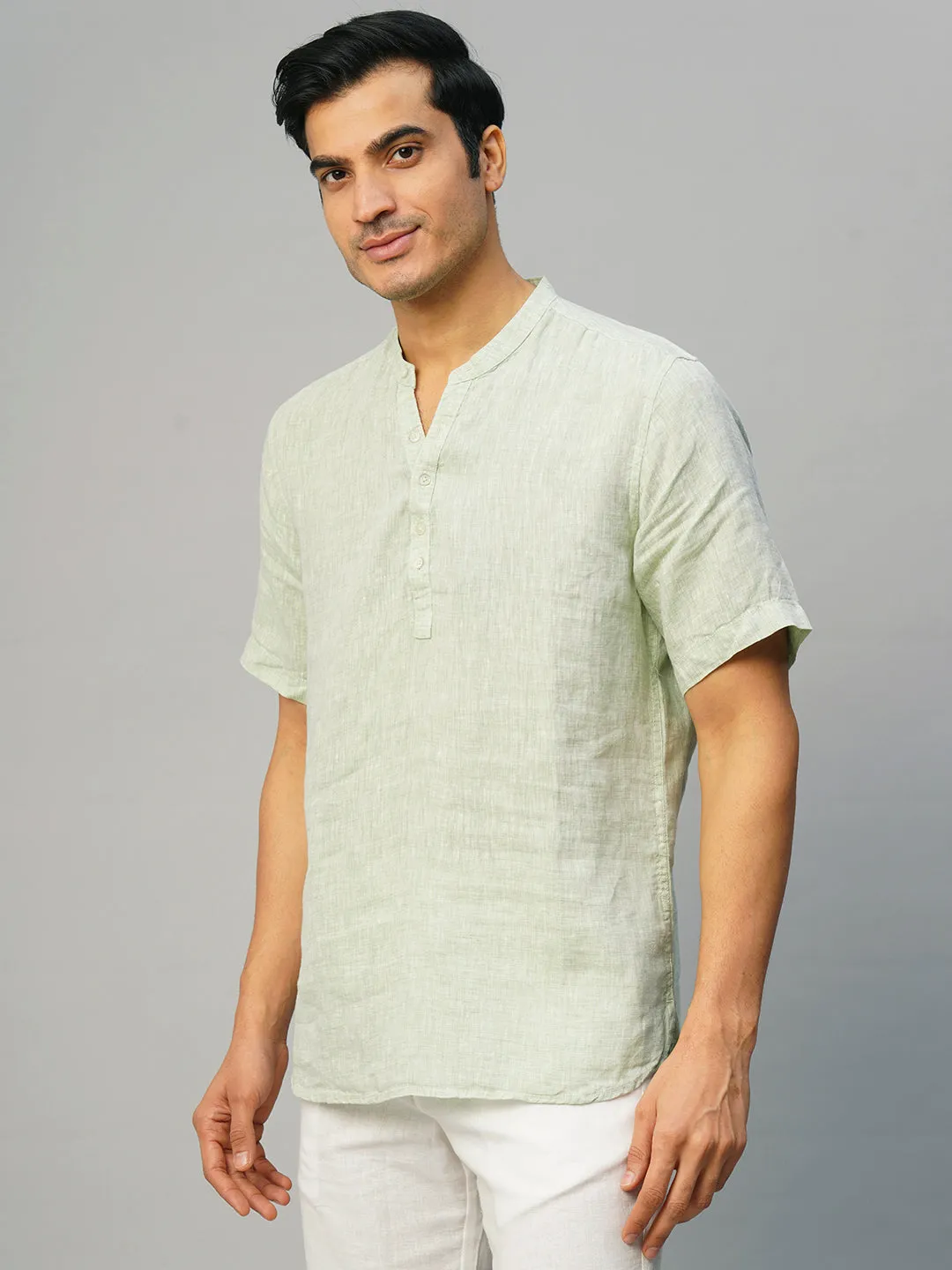 Men's Pista 100% Linen Slim Fit Shirt