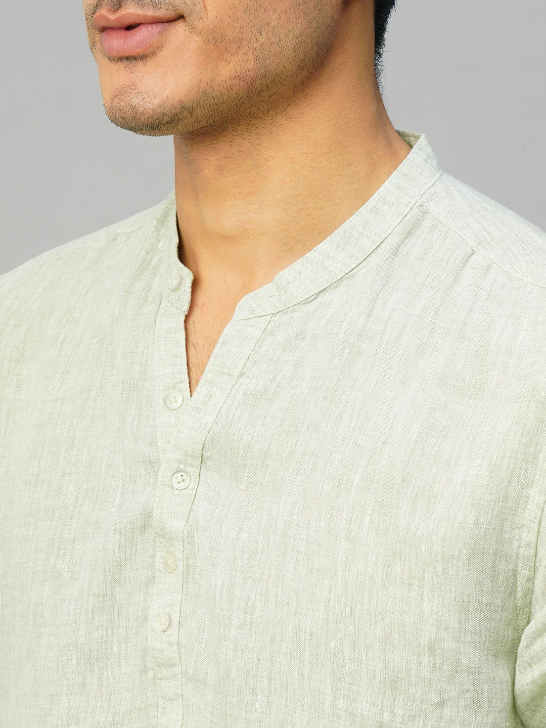 Men's Pista 100% Linen Slim Fit Shirt
