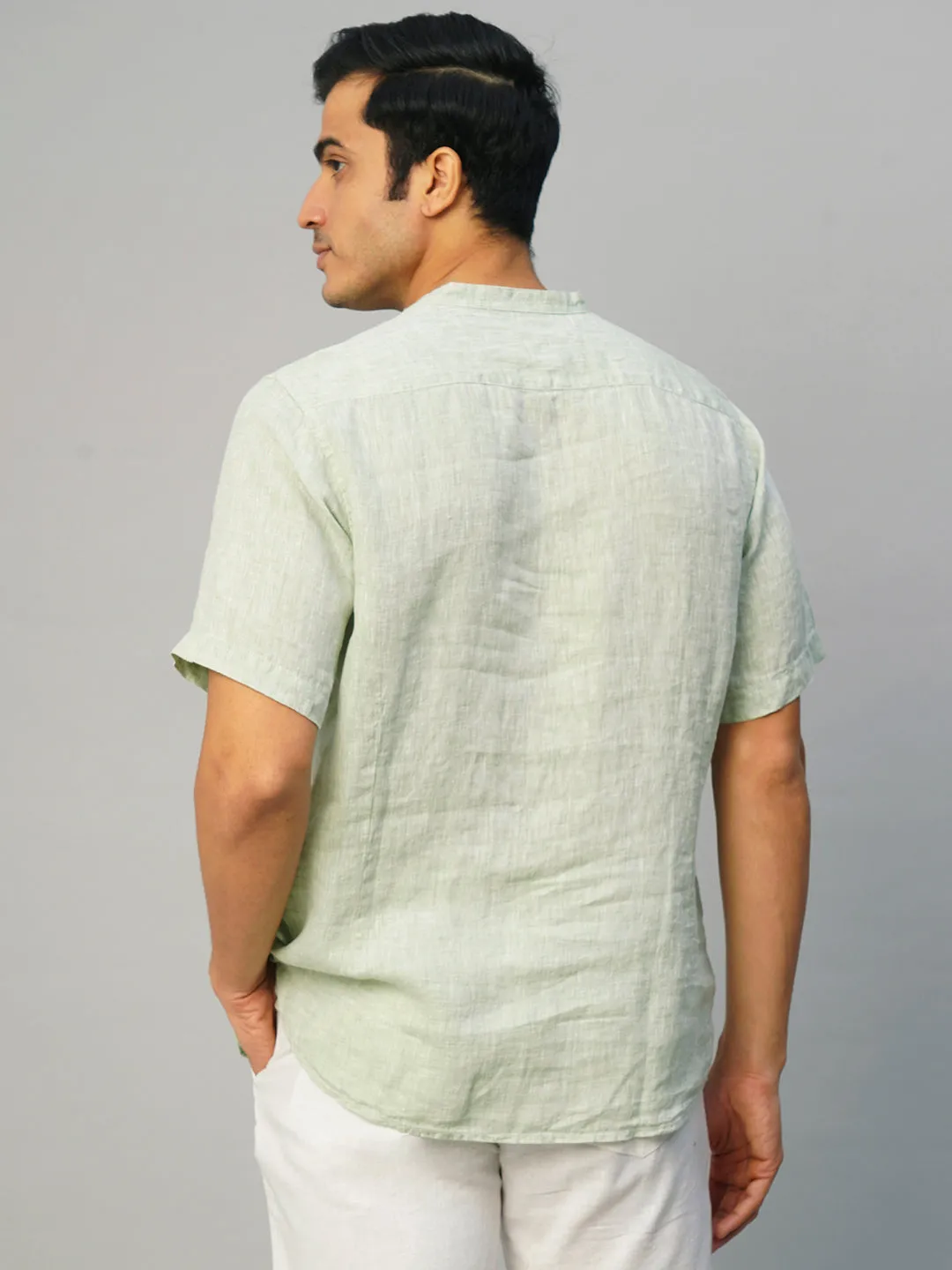 Men's Pista 100% Linen Slim Fit Shirt