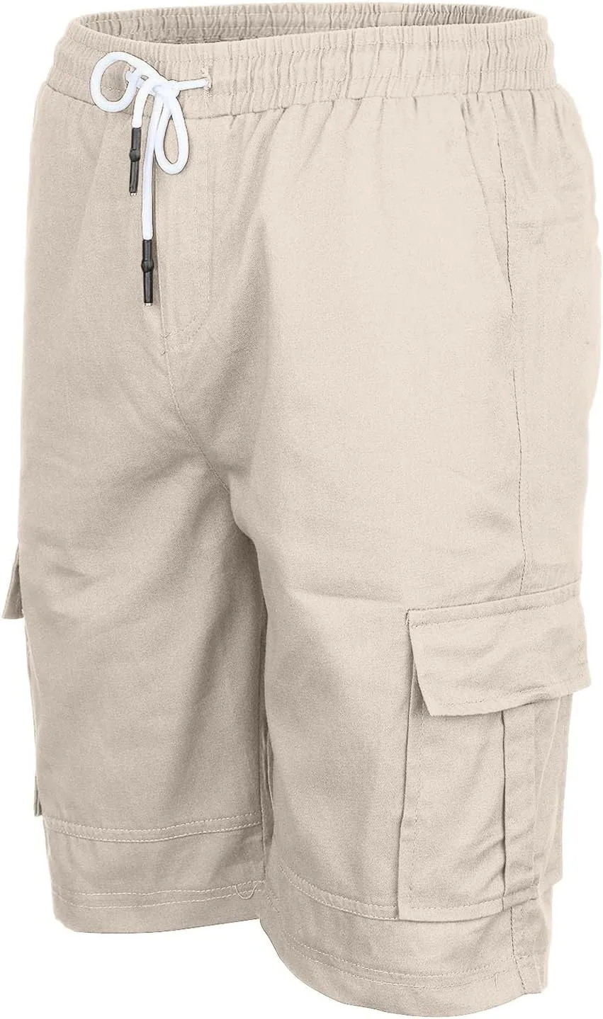 Men's Shorts Cargo Mens Cotton Men Casual Patriotic Elastic Waist for Summer Workwear Linen Big Tall Wear