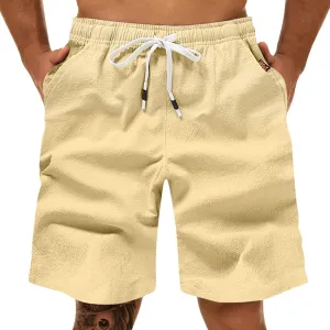 Mens Shorts Cargo SweatShorts Men Jean Graphic Elastic Waist for Dress Casual Oversized Long Linen White Summer