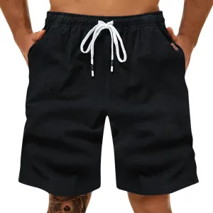 Mens Shorts Cargo SweatShorts Men Jean Graphic Elastic Waist for Dress Casual Oversized Long Linen White Summer