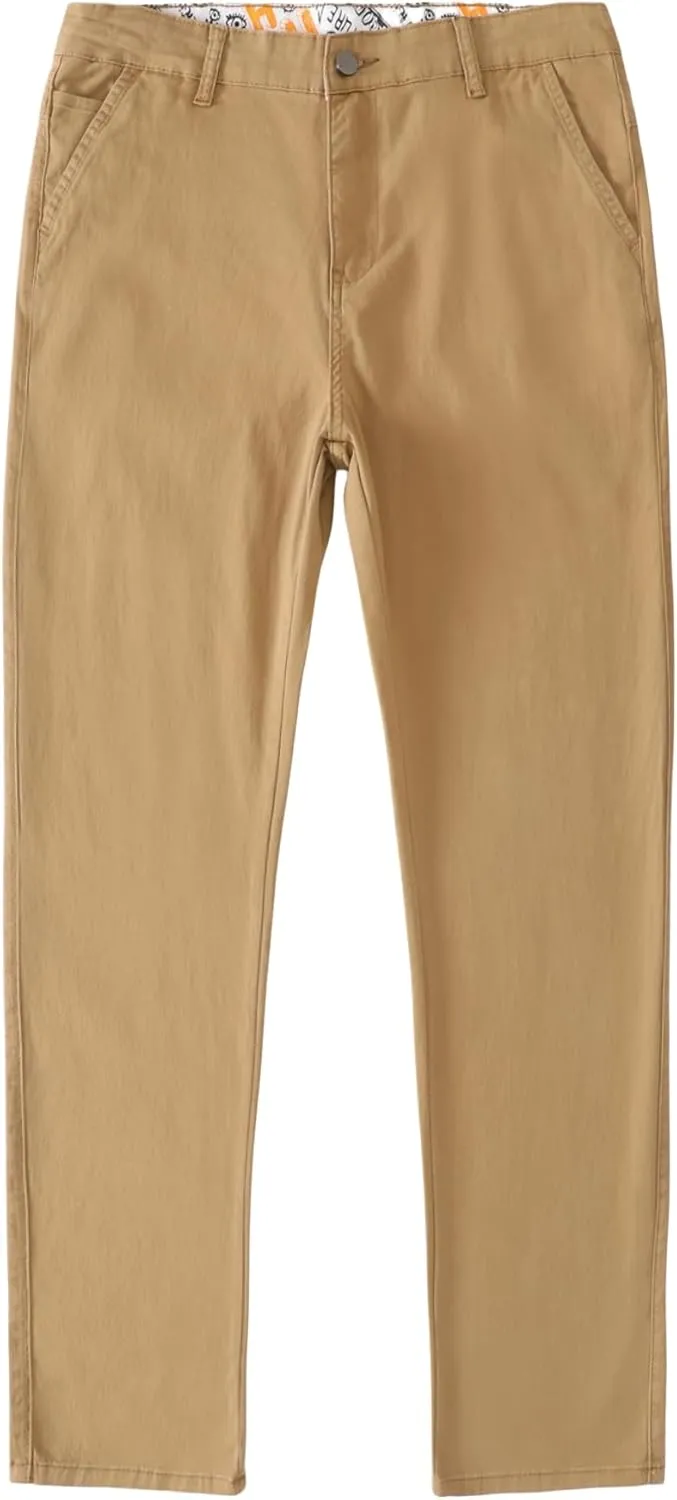 Men's Slim-Fit Stretch Cotton Khaki Fashion Casual Chino Pants