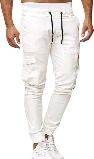 Men's Sports Casual Jogging Trousers Lightweight Hiking Work Pants Outdoor Pant
