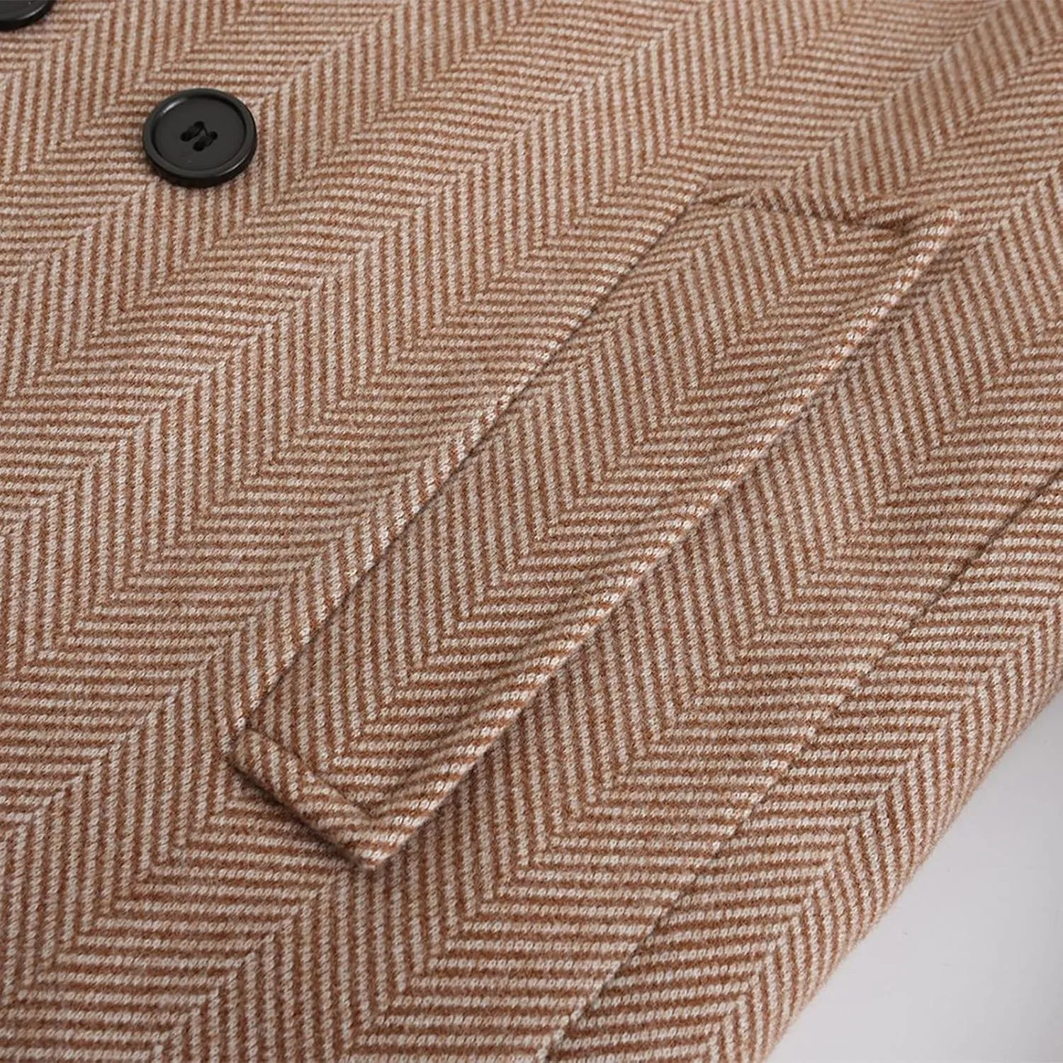 Men's Trench Coat Warm Winter Coat for Men Classic Pea Coat wih Pockets Casual Long Jacket Overcoat Walking Coat