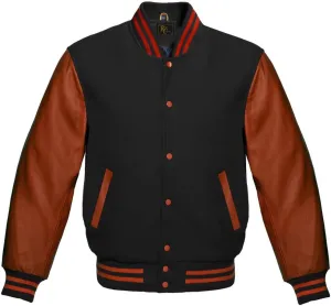 Men's Varsity Jacket Baseball Letterman Wool and Leather Premium Quality Basketball Jackets