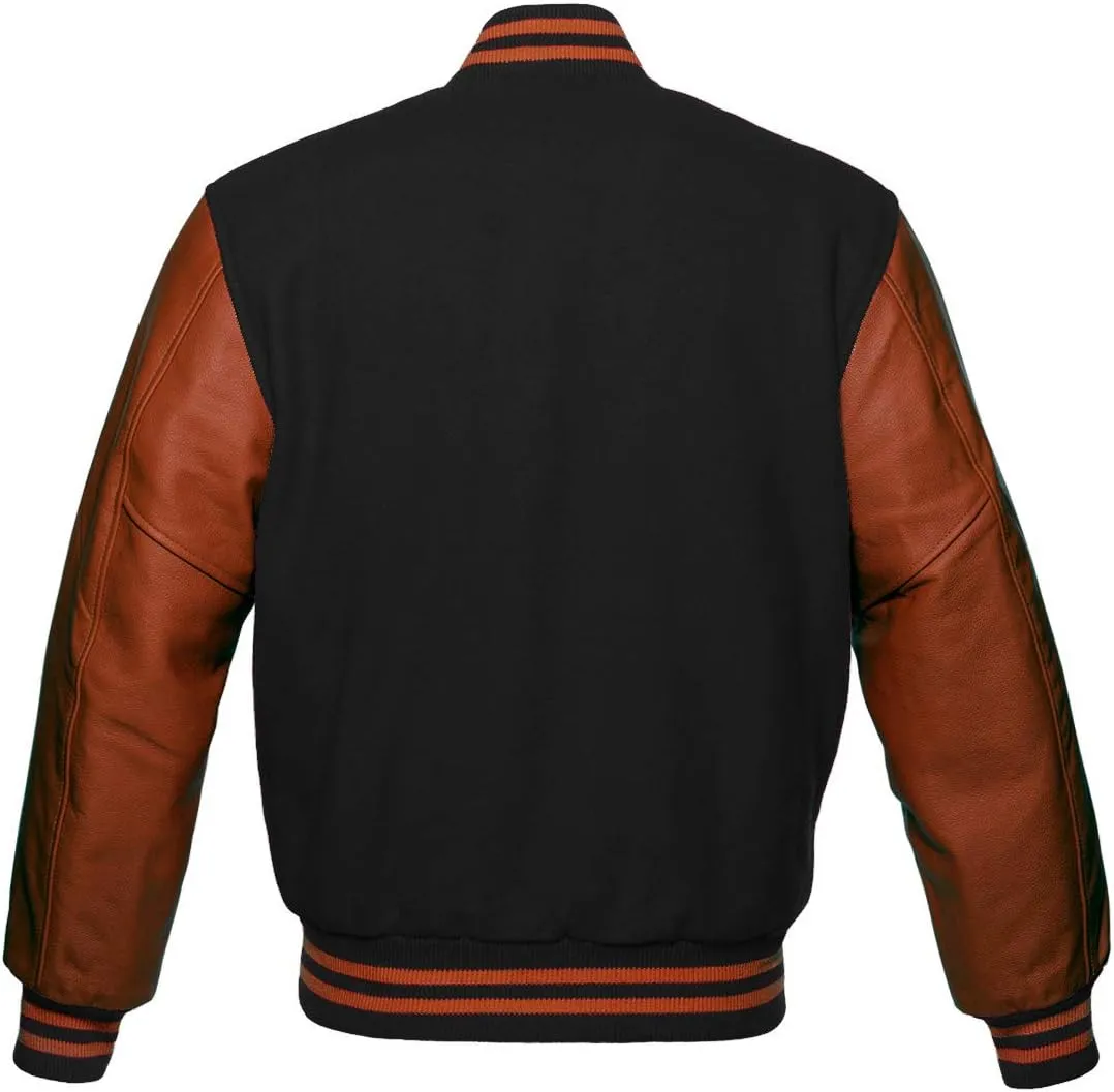 Men's Varsity Jacket Baseball Letterman Wool and Leather Premium Quality Basketball Jackets