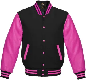 Men's Varsity Jacket Baseball Letterman Wool and Leather Premium Quality Basketball Jackets