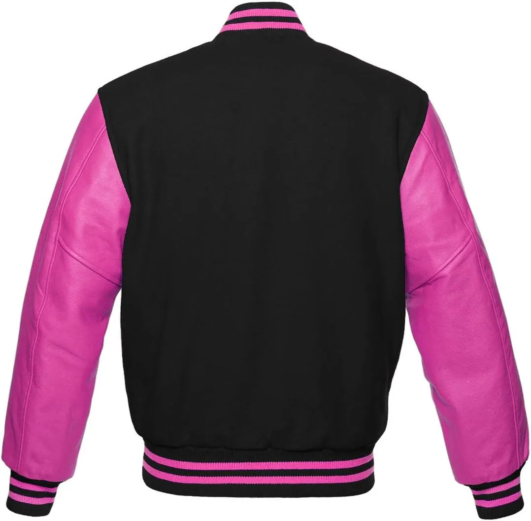 Men's Varsity Jacket Baseball Letterman Wool and Leather Premium Quality Basketball Jackets
