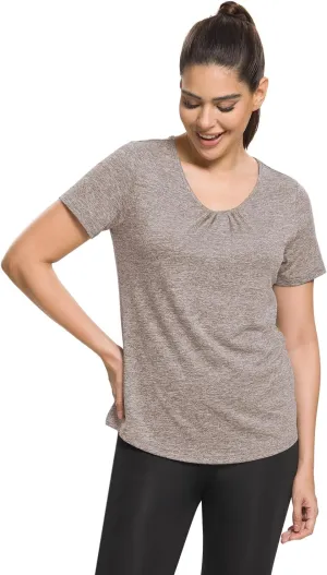 MISS FORTUNE Active Wear Yoga Top Cool Dry Workout Shirt Exercise Clothes