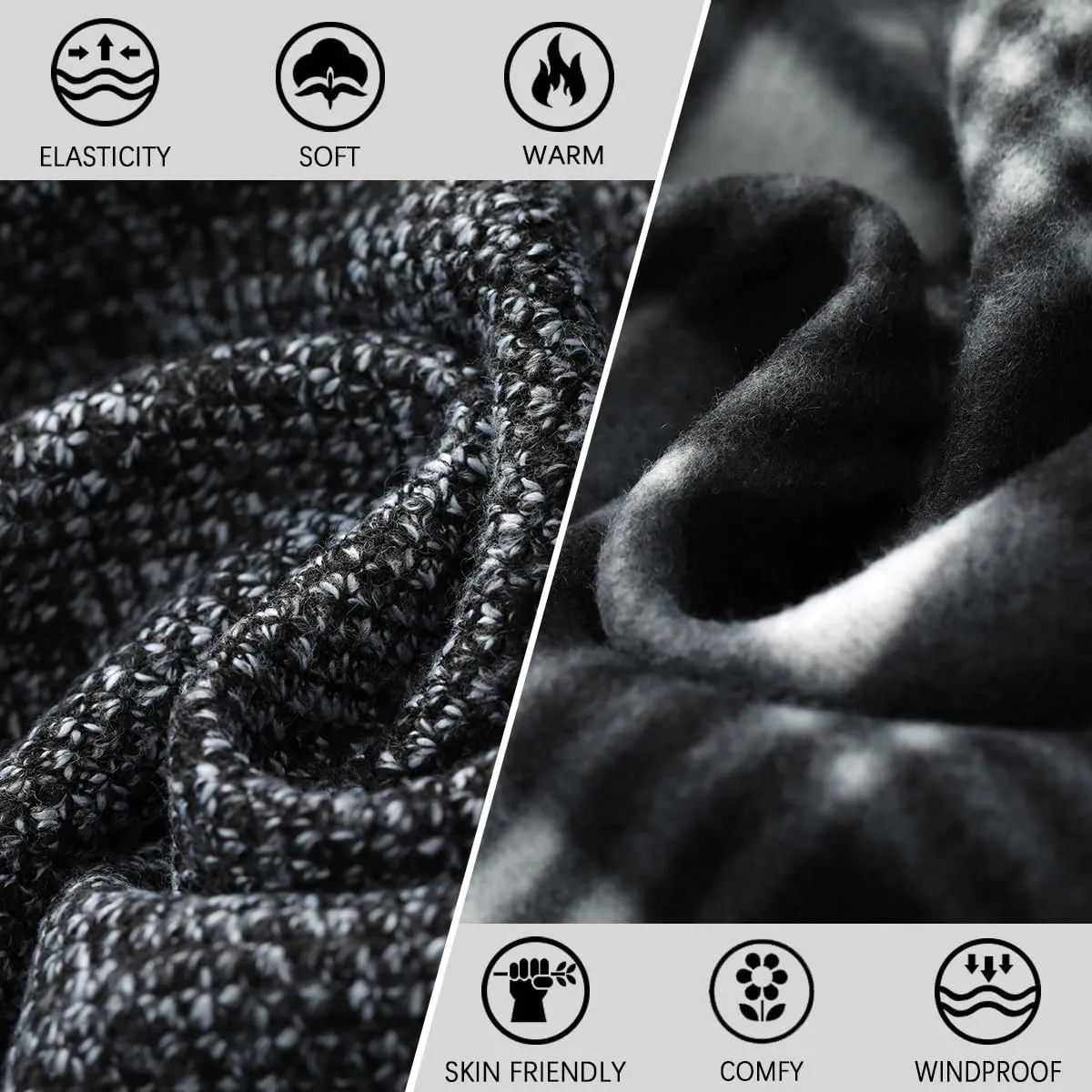 Msmsse Mens Cardigan Sweaters Full Zip Up Stand Collar Casual Knitted Sweater with 2 Front Pockets