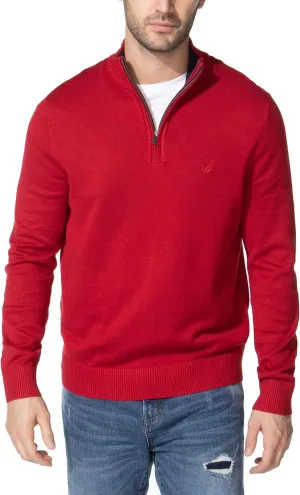 Nautica Men's Quarter-Zip Sweater
